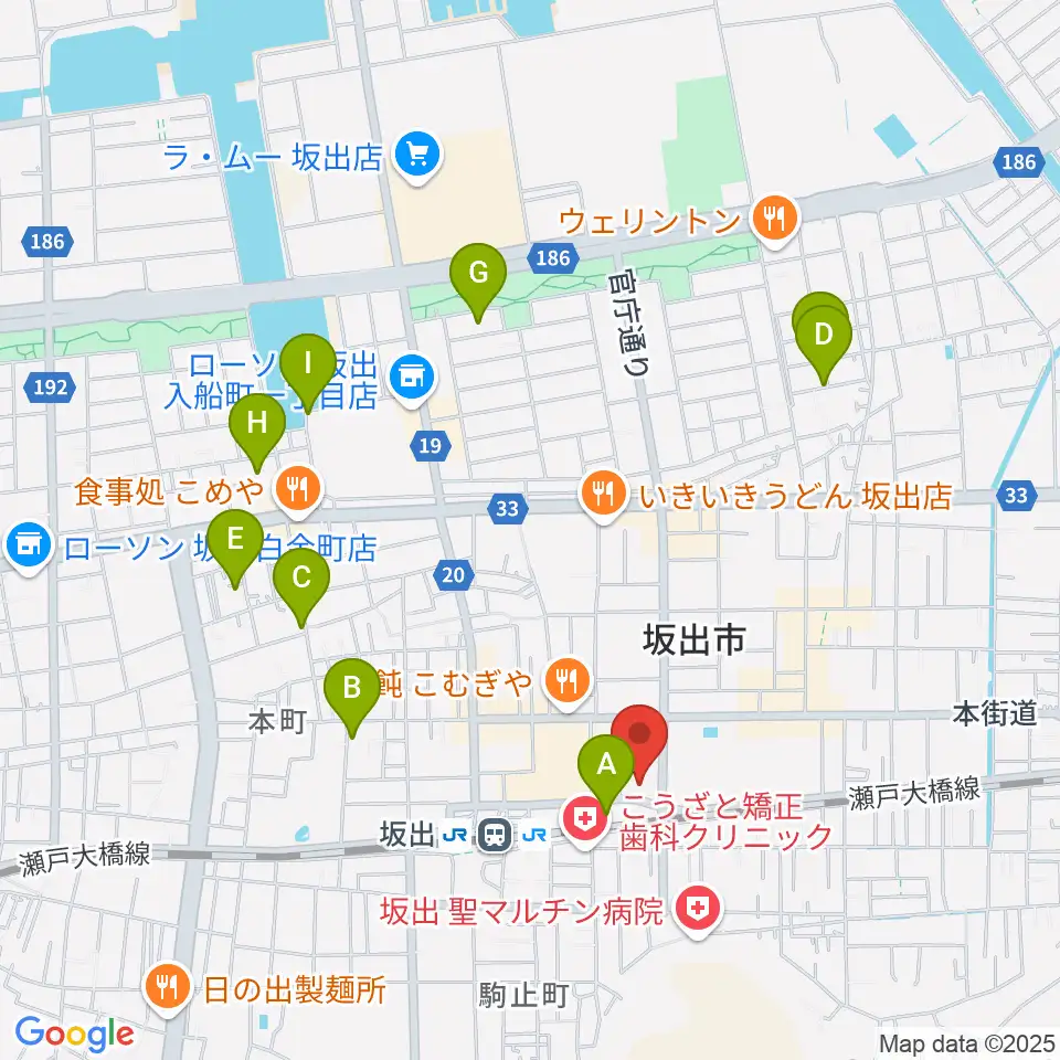エフエム・サン周辺のホテル一覧地図