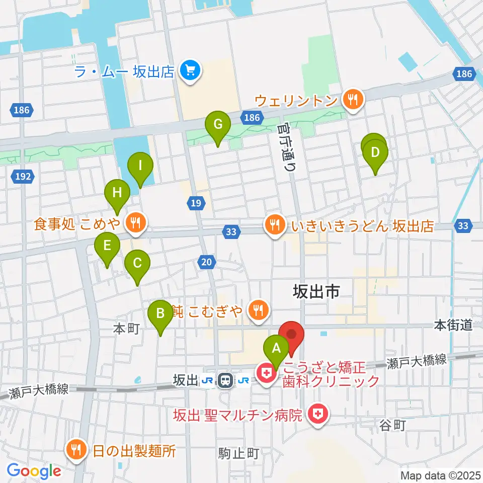 エフエム・サン周辺のホテル一覧地図