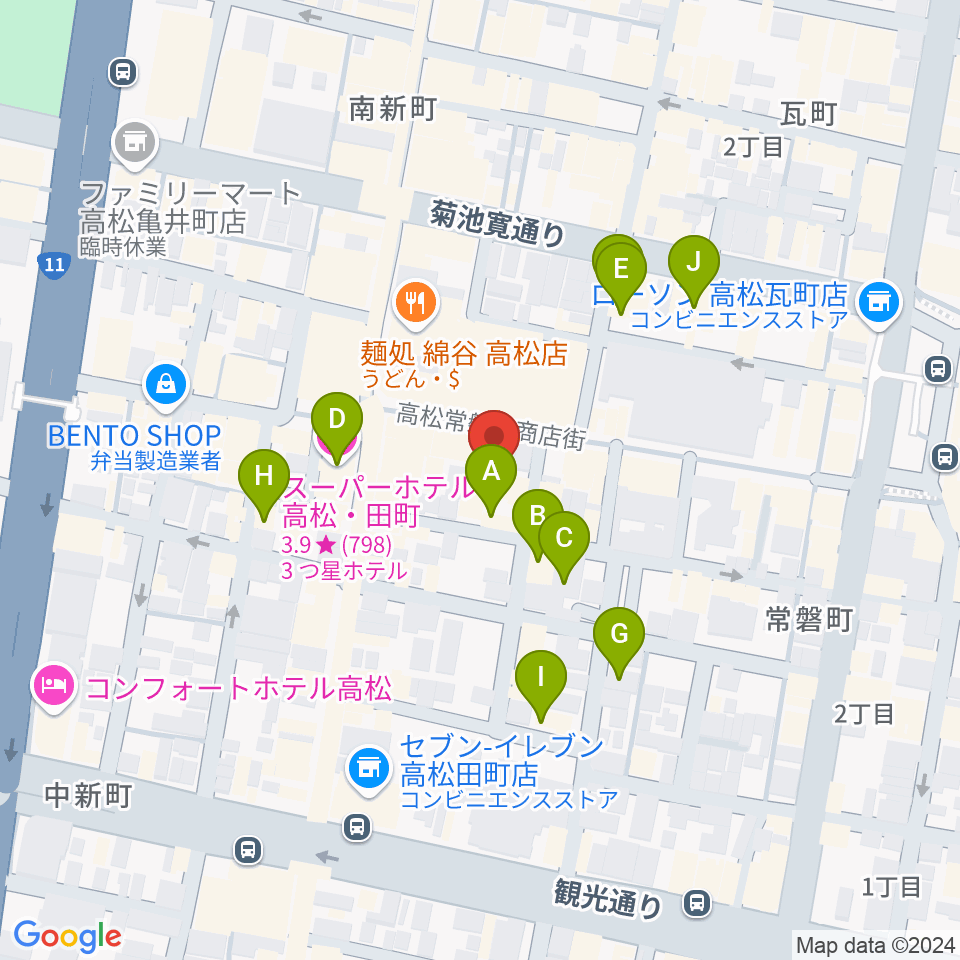 FM815周辺のホテル一覧地図