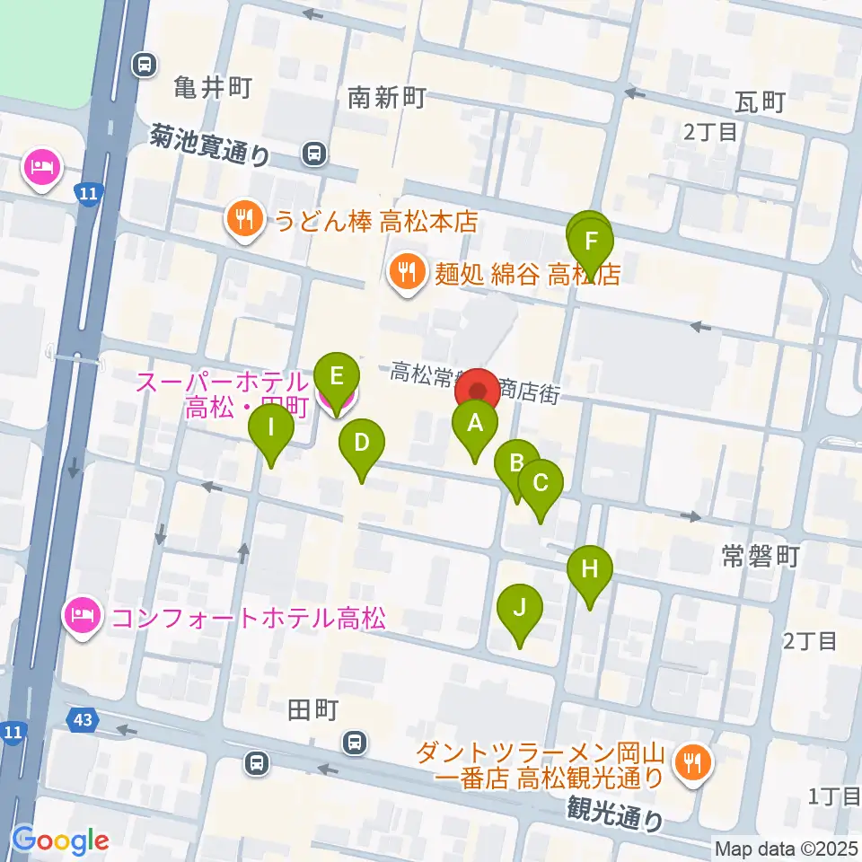 FM815周辺のホテル一覧地図