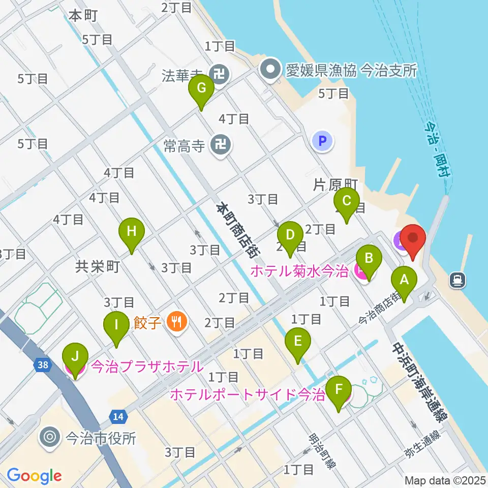 FMラヂオバリバリ周辺のホテル一覧地図