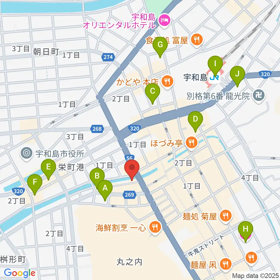FMがいや周辺のホテル一覧地図