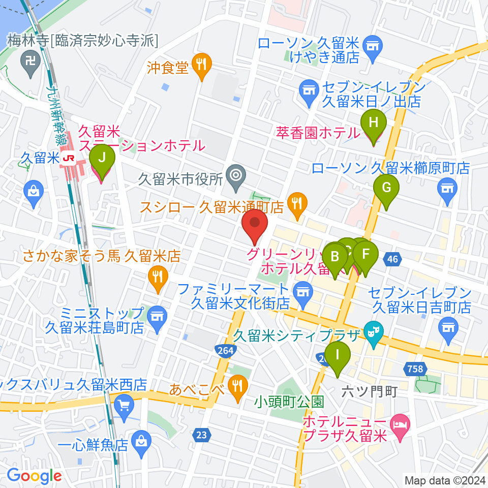 ドリームスエフエム周辺のホテル一覧地図