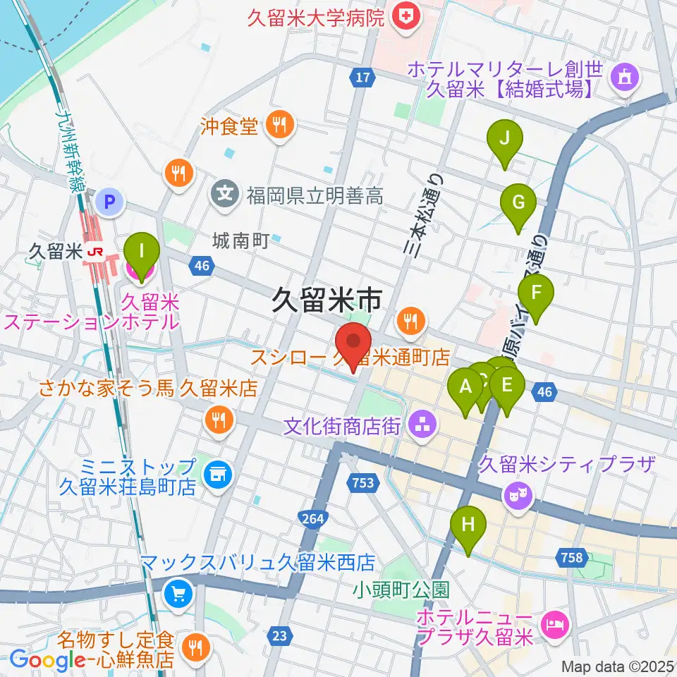 ドリームスエフエム周辺のホテル一覧地図