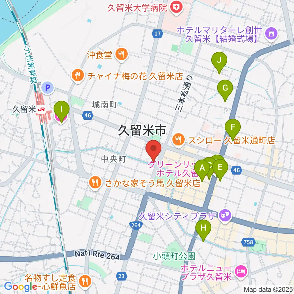 ドリームスエフエム周辺のホテル一覧地図