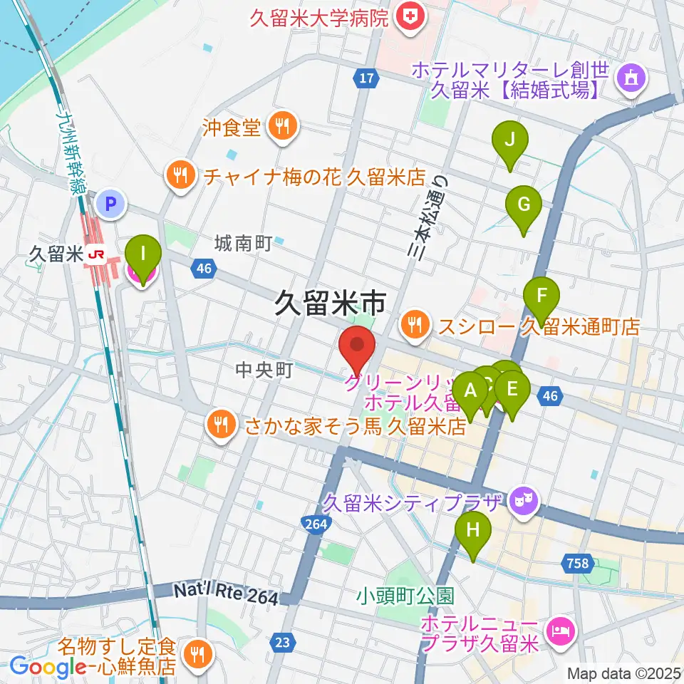 ドリームスエフエム周辺のホテル一覧地図
