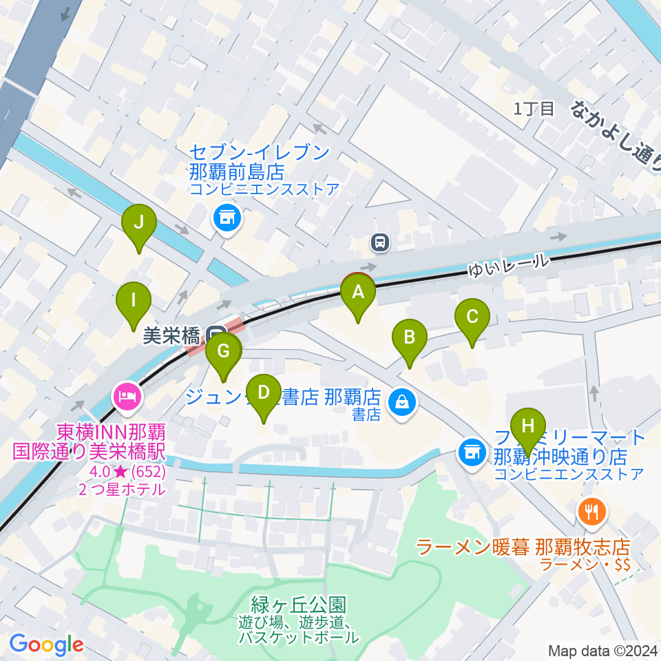 fm那覇周辺のホテル一覧地図