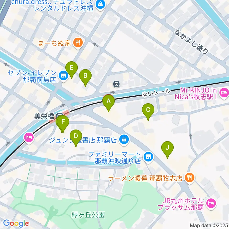 fm那覇周辺のホテル一覧地図
