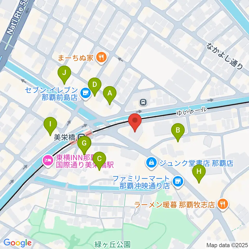 fm那覇周辺のホテル一覧地図