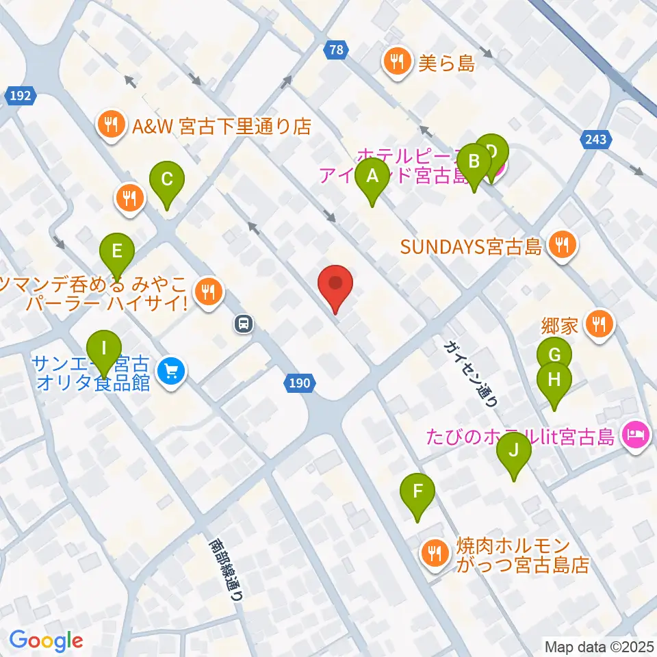 エフエムみやこ周辺のホテル一覧地図