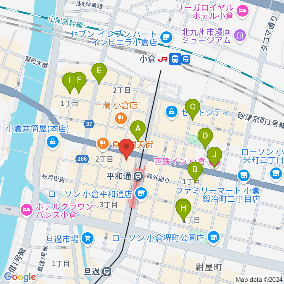 FM KITAQ周辺のホテル一覧地図