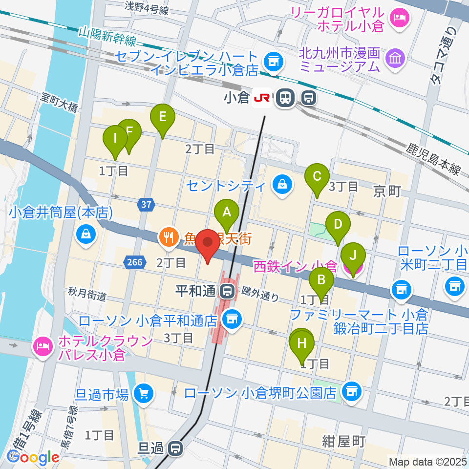 FM KITAQ周辺のホテル一覧地図