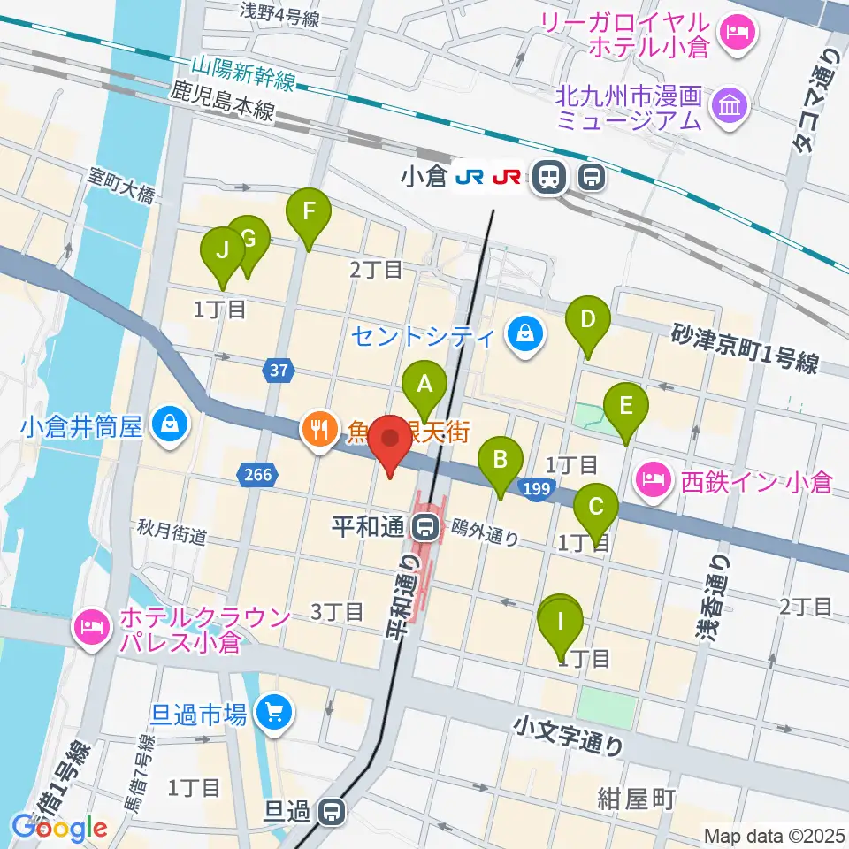 FM KITAQ周辺のホテル一覧地図