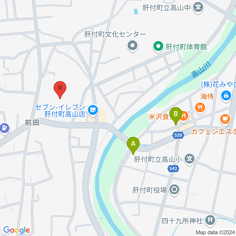 FMきもつき周辺のホテル一覧地図