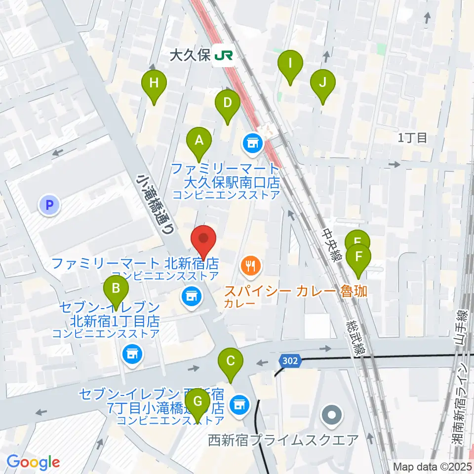 Vantage周辺のホテル一覧地図