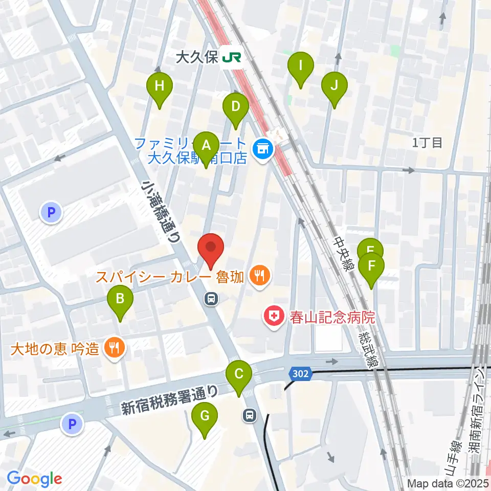 Vantage周辺のホテル一覧地図