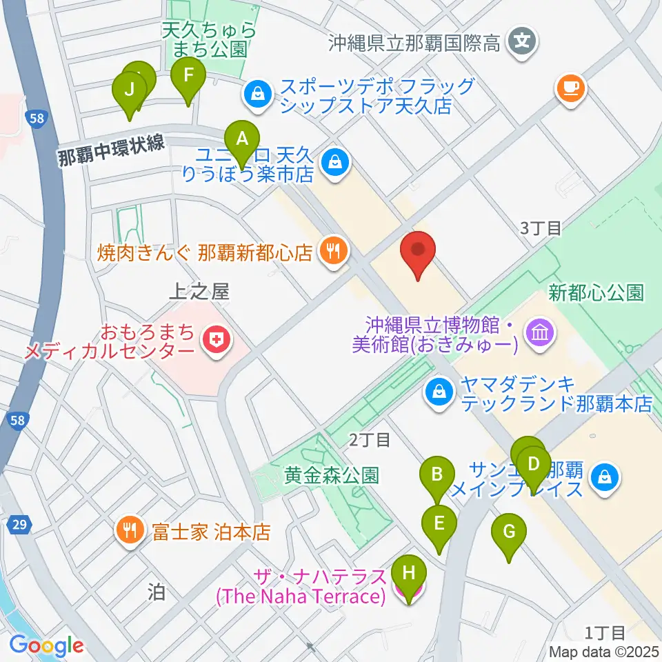 FMレキオ周辺のホテル一覧地図