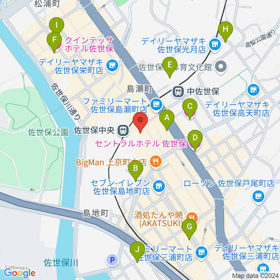 はっぴぃ！FM周辺のホテル一覧地図