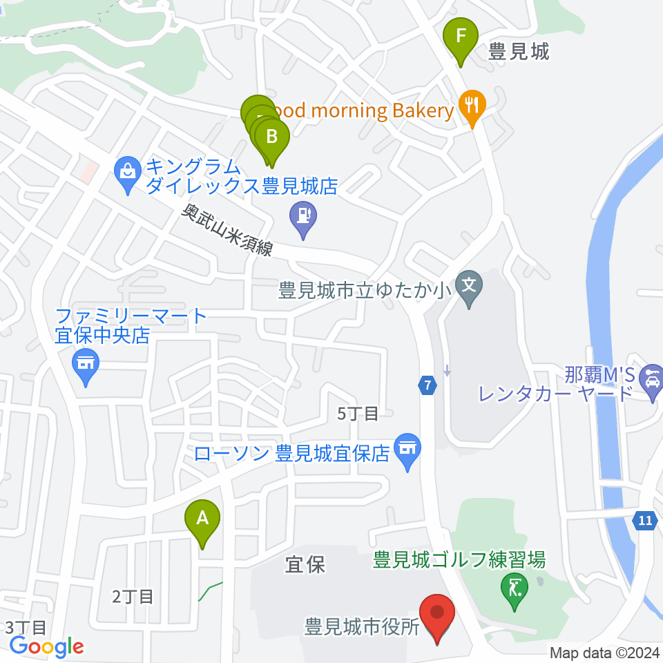 FMとよみ周辺のホテル一覧地図