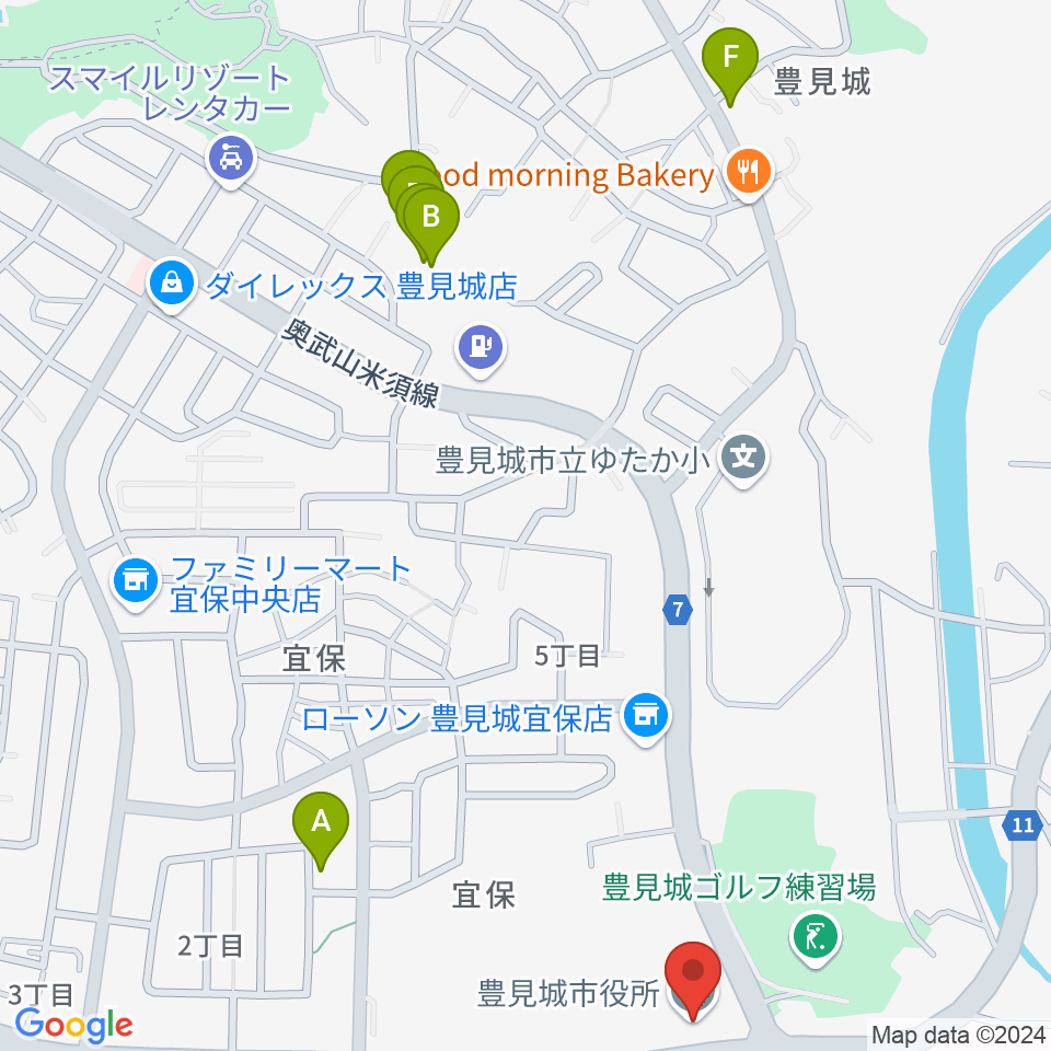 FMとよみ周辺のホテル一覧地図