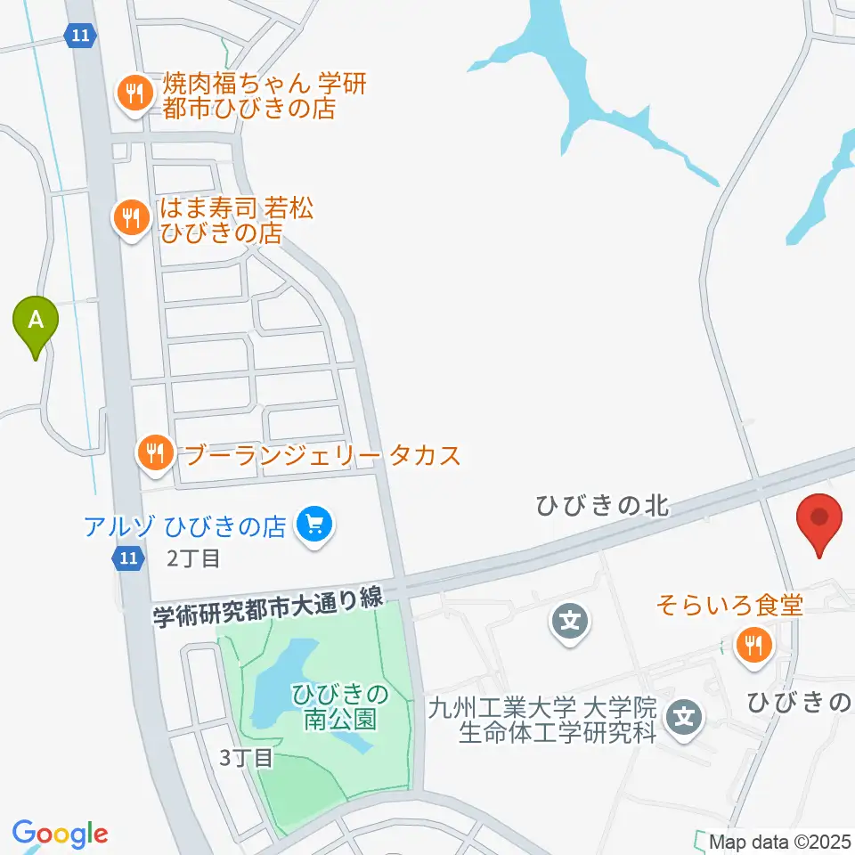 エアーステーションひびき周辺のホテル一覧地図