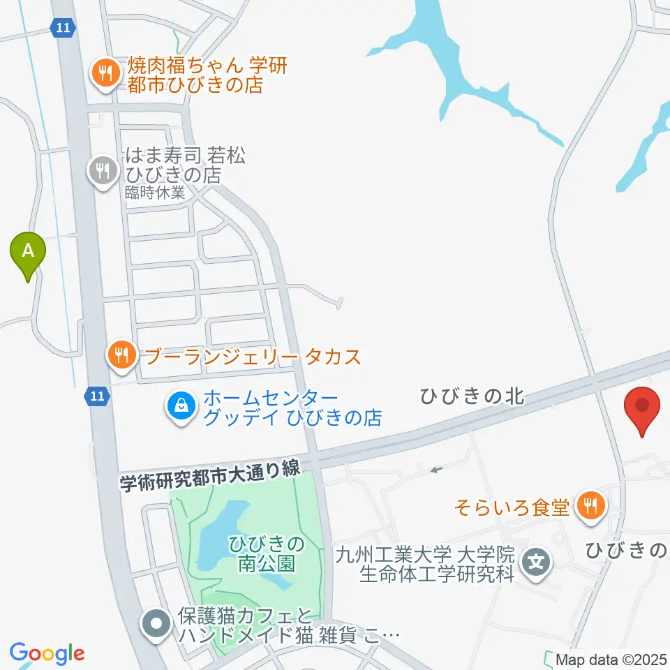 エアーステーションひびき周辺のホテル一覧地図