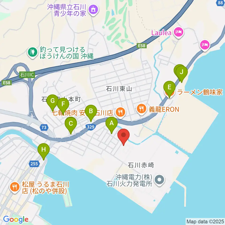 FMうるま周辺のホテル一覧地図