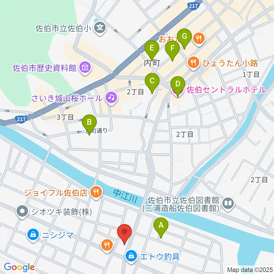 エフエム佐伯周辺のホテル一覧地図