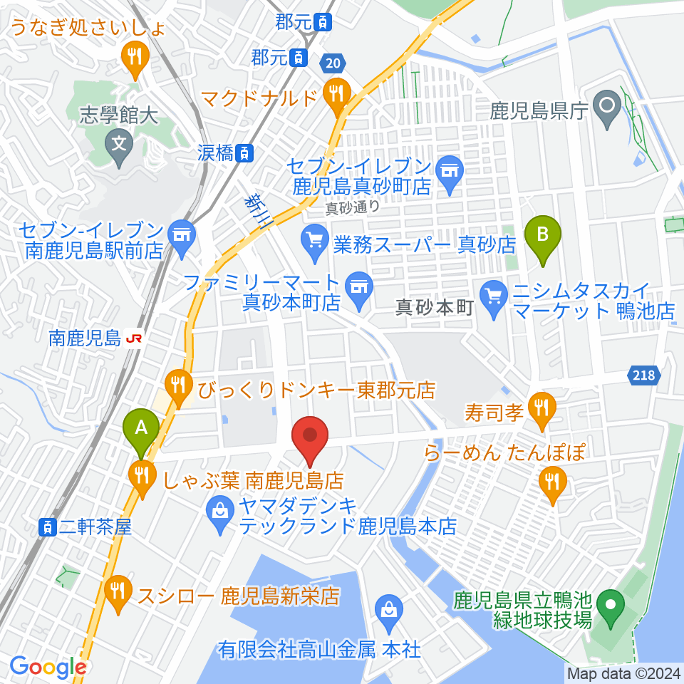 FMぎんが周辺のホテル一覧地図