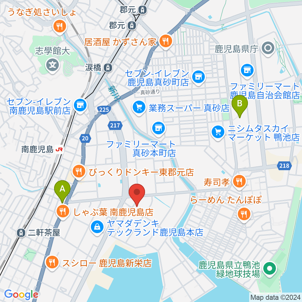 FMぎんが周辺のホテル一覧地図