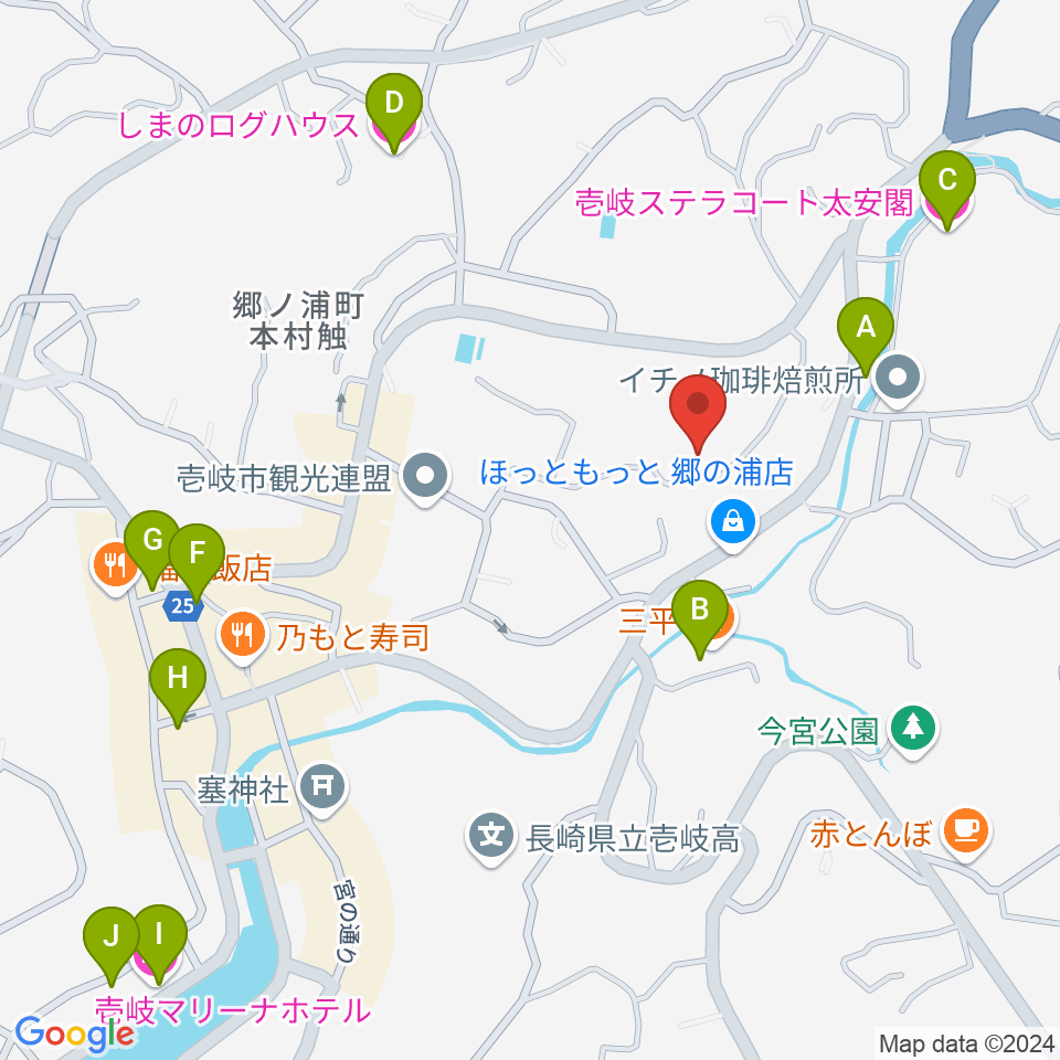 壱岐エフエム周辺のホテル一覧地図