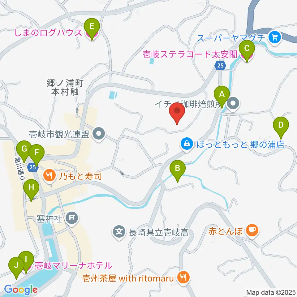 壱岐エフエム周辺のホテル一覧地図