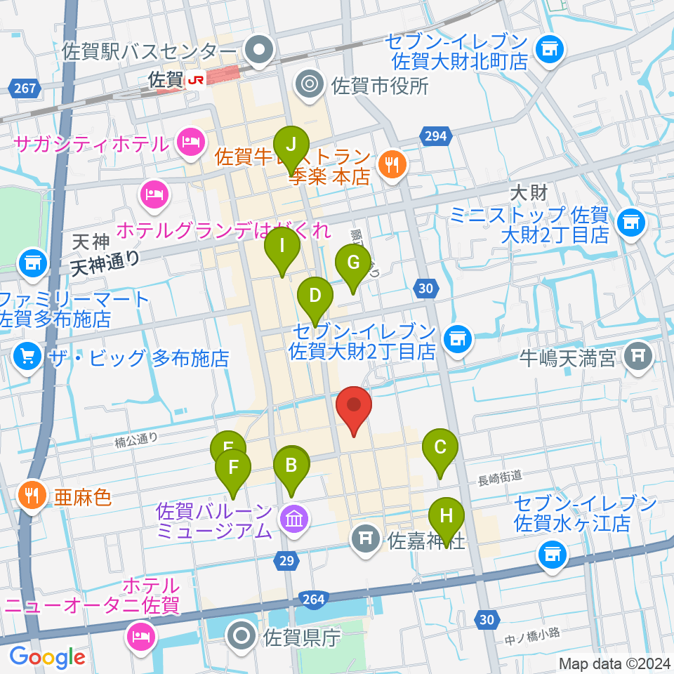 えびすFM周辺のホテル一覧地図