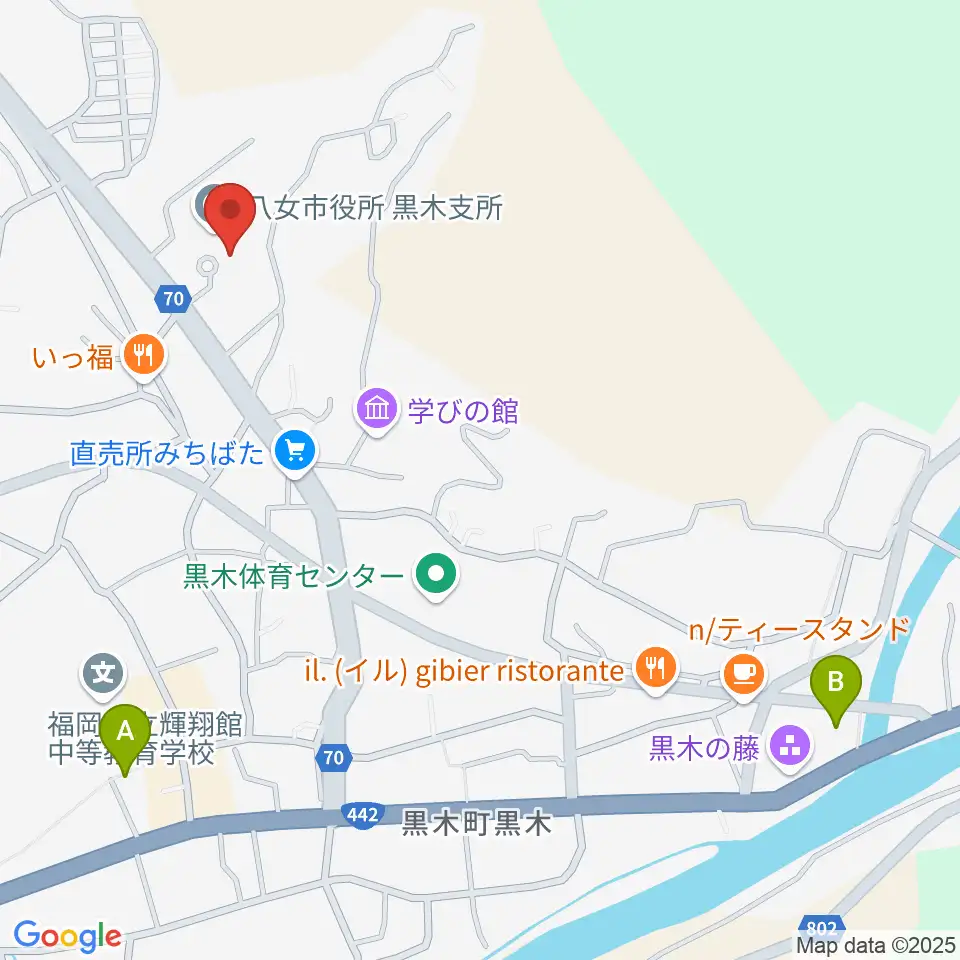 FM八女周辺のホテル一覧地図