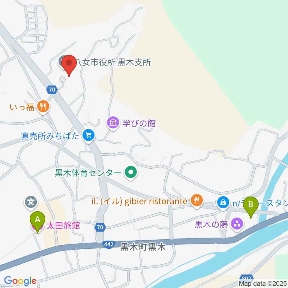 FM八女周辺のホテル一覧地図