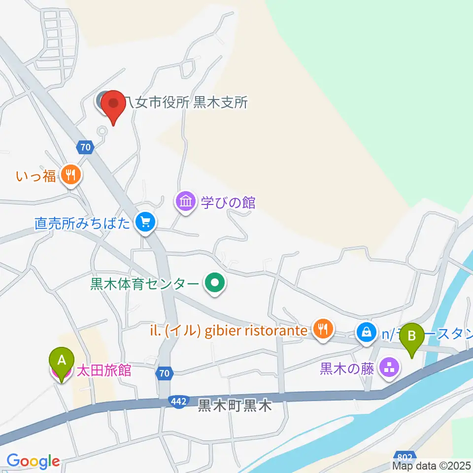 FM八女周辺のホテル一覧地図