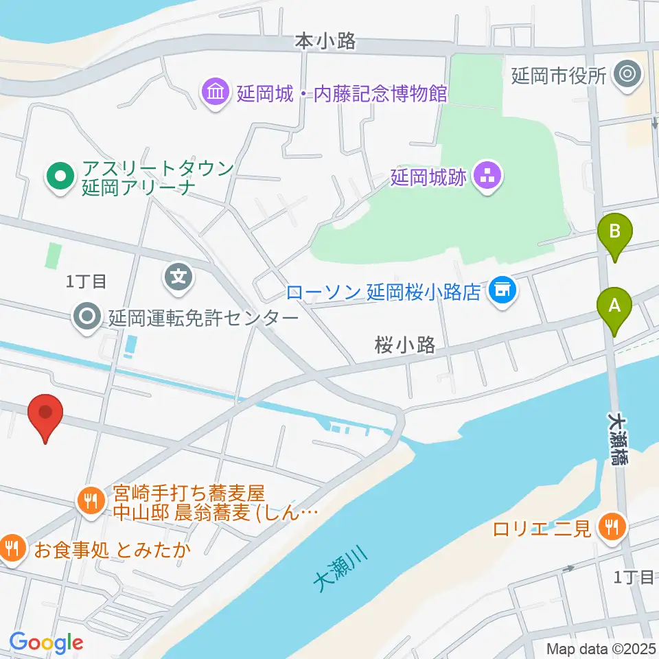 FMのべおか周辺のホテル一覧地図