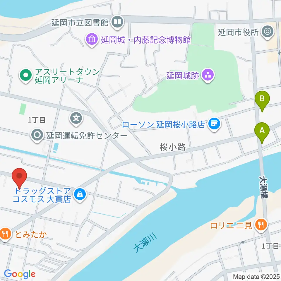 FMのべおか周辺のホテル一覧地図