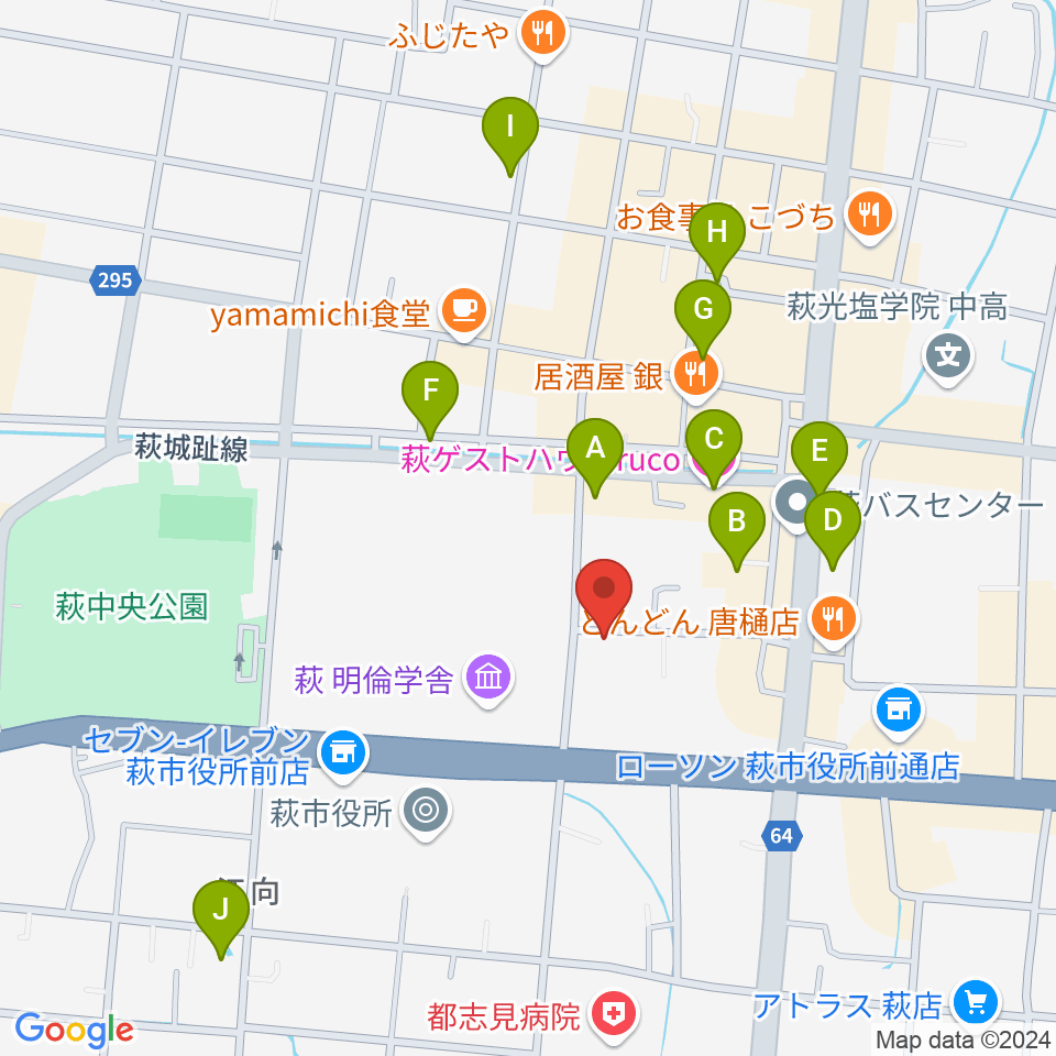 FMななこ周辺のホテル一覧地図