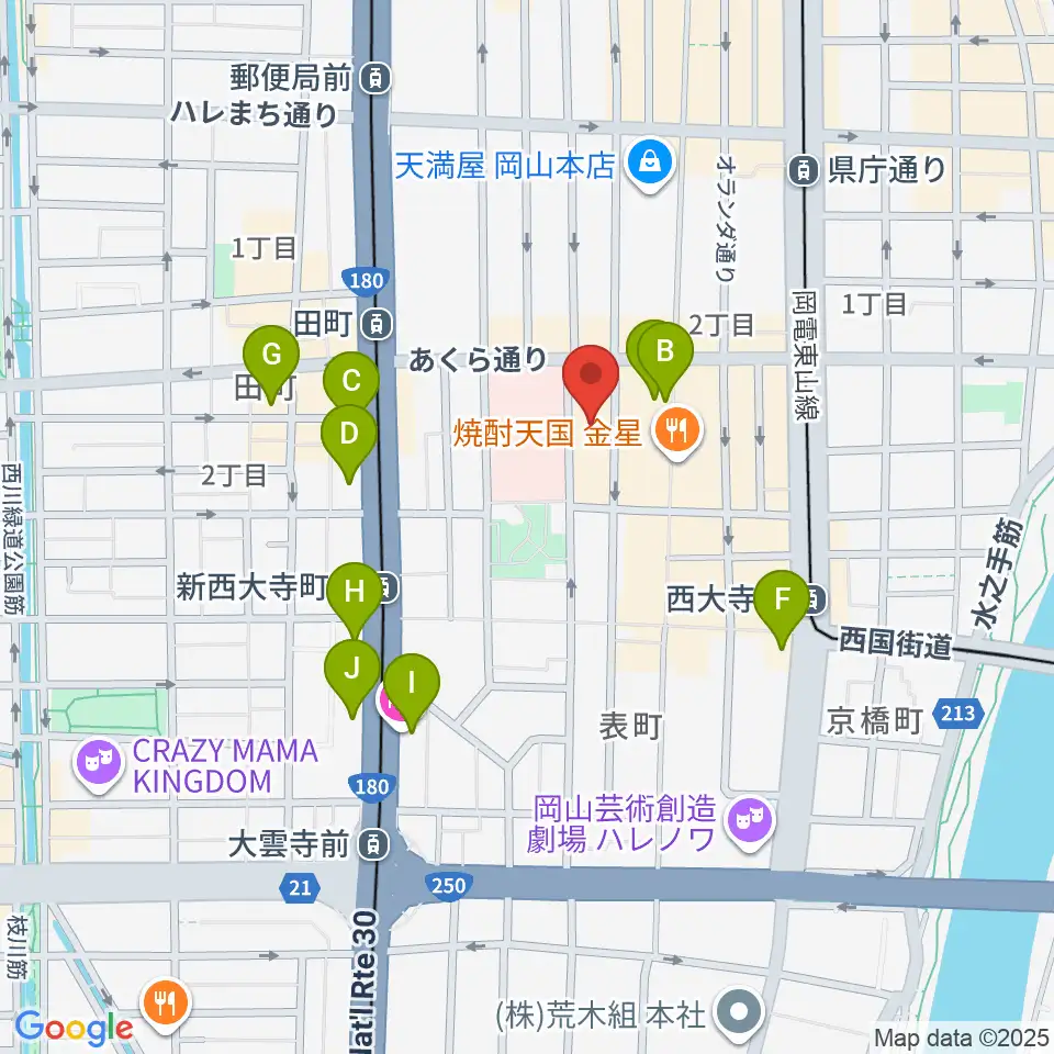 レディオモモ周辺のホテル一覧地図