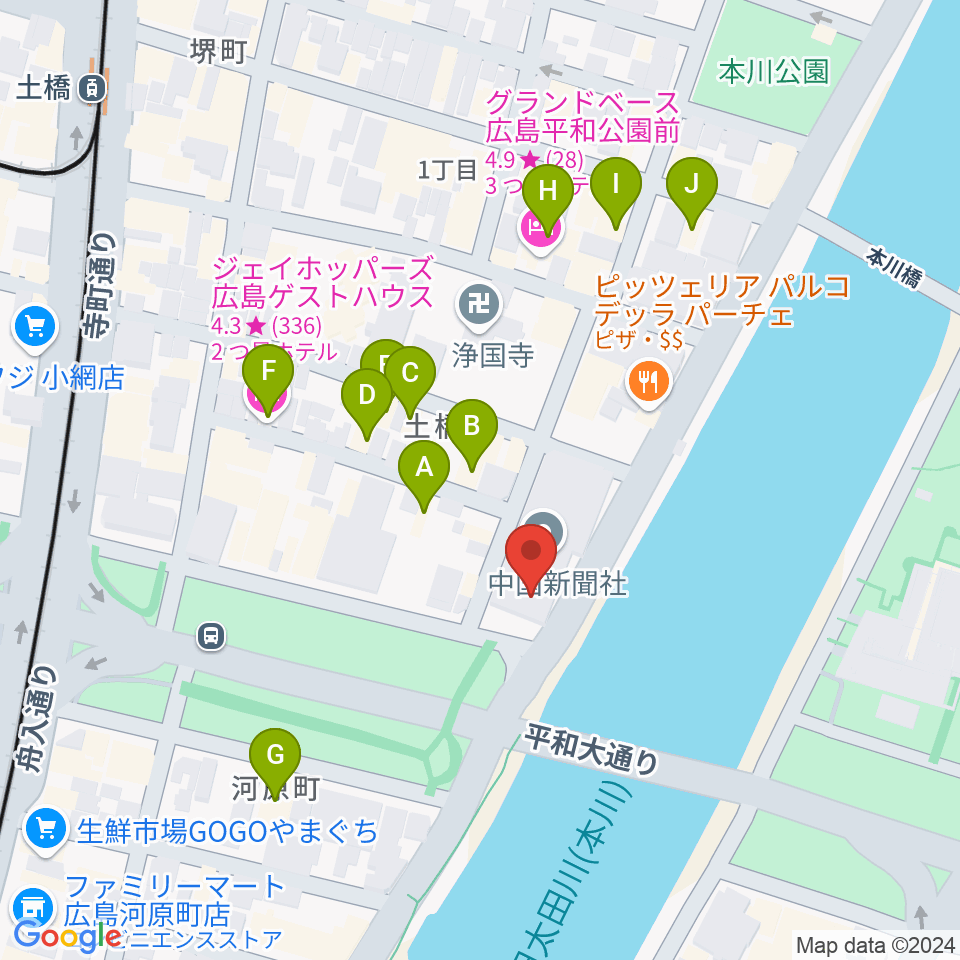 FMちゅーピー周辺のホテル一覧地図