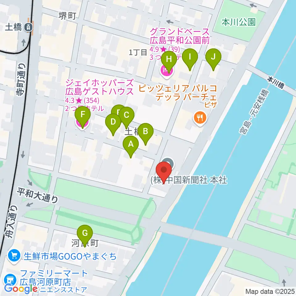 FMちゅーピー周辺のホテル一覧地図