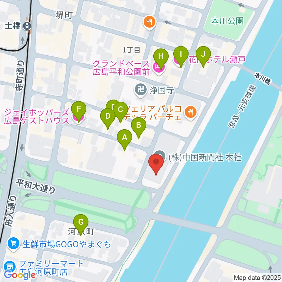 FMちゅーピー周辺のホテル一覧地図