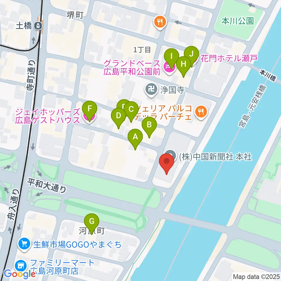 FMちゅーピー周辺のホテル一覧地図
