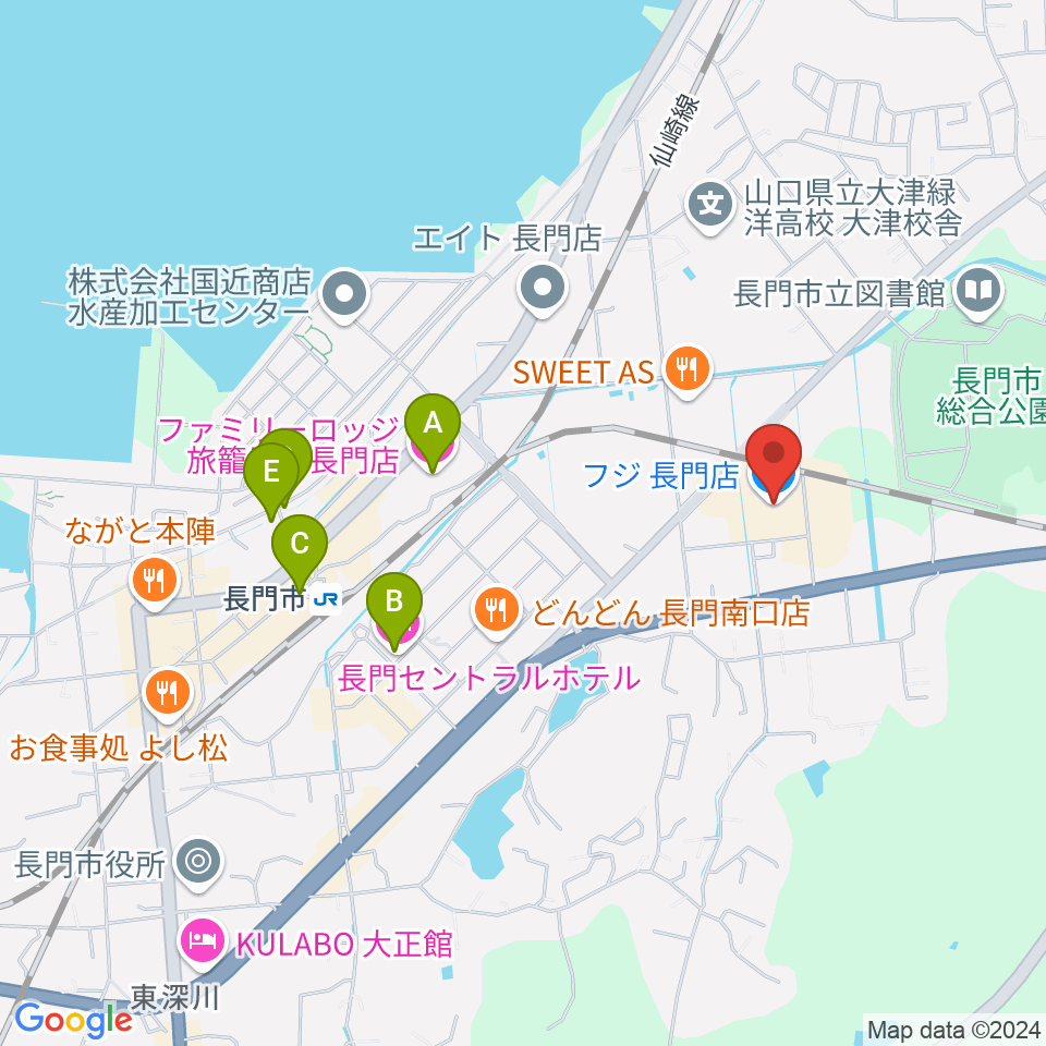 FM AQUA周辺のホテル一覧地図