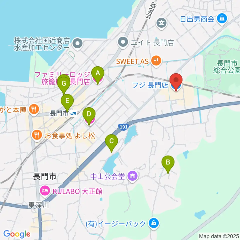 FM AQUA周辺のホテル一覧地図