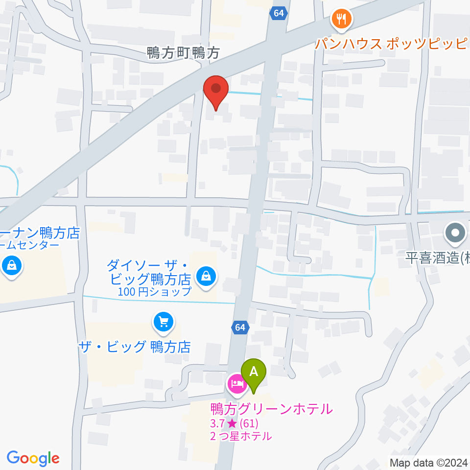 エフエムゆめウェーブ周辺のホテル一覧地図