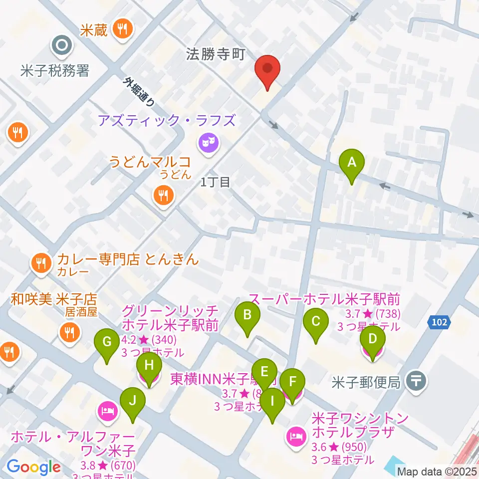 DARAZ FM ダラズ・エフエム周辺のホテル一覧地図