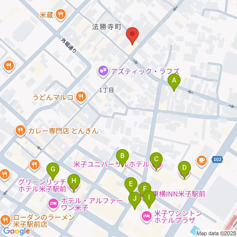 DARAZ FM ダラズ・エフエム周辺のホテル一覧地図