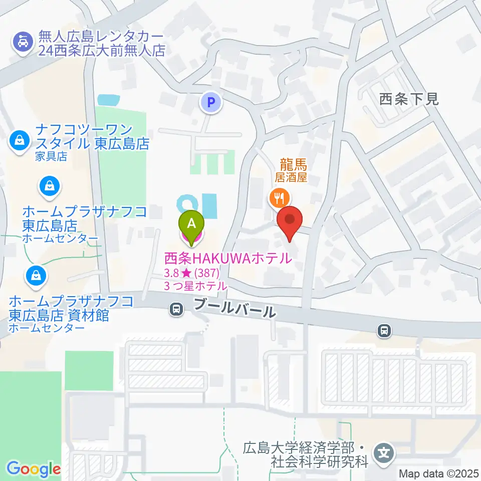 FM東広島周辺のホテル一覧地図